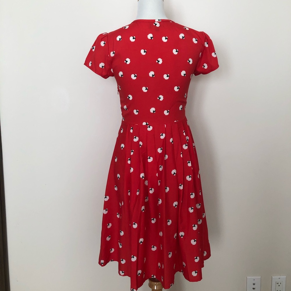 ModCloth Red sheep Printed Mini Dress - Picture 6 of 8